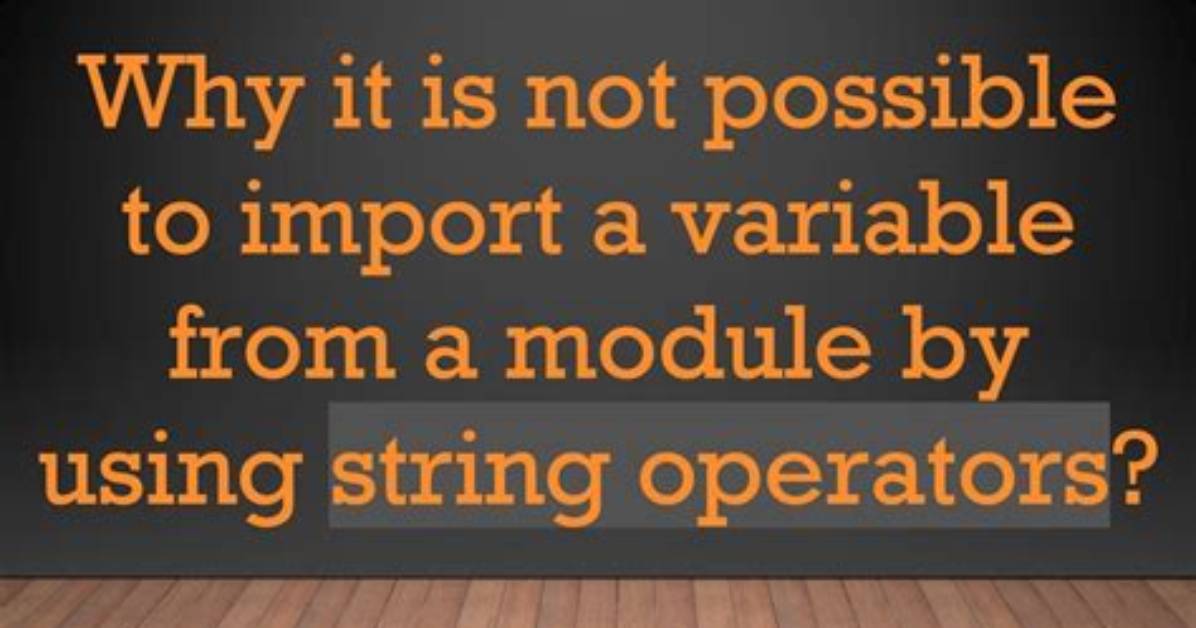 Import Module from String Variable