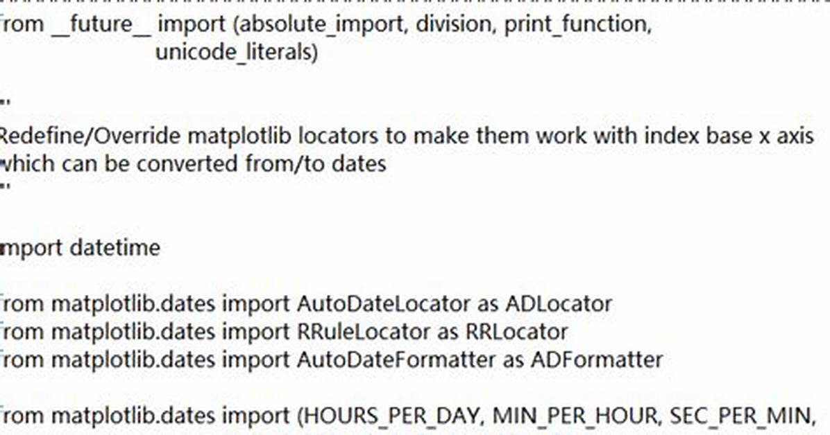 Importerror Cannot Import Name 'Warnings' from 'Matplotlib. Dates