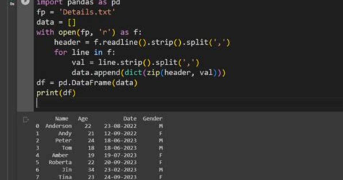 Importing Text File: No Columns to Parse from File