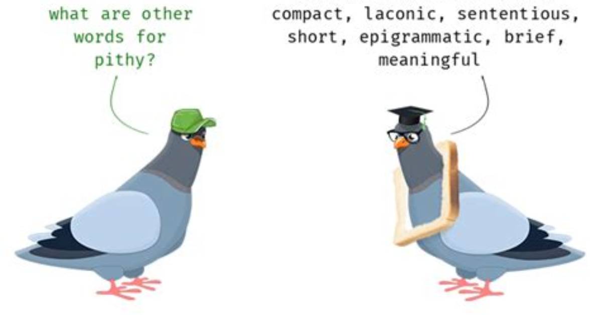 In a Pithy Synonym?