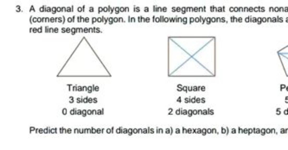 In a Polygon a Segment That Connects Nonconsecutive Vertices?