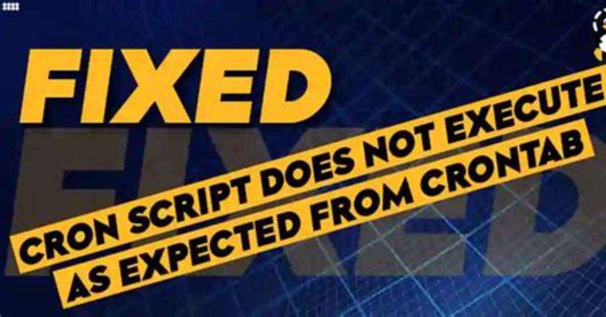 In Crontab Not Executing Script?