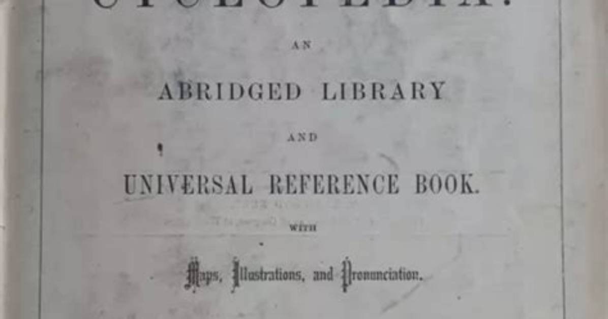 In Cyclopedia and Encyclopedia?