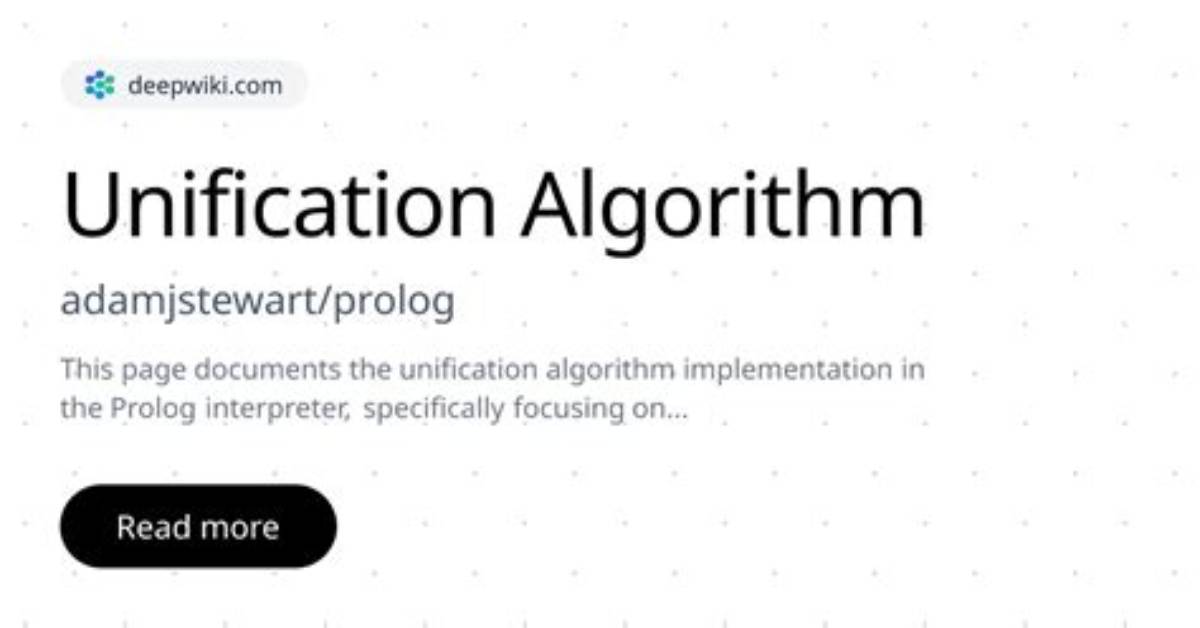 In Prolog Unification Algorithm?