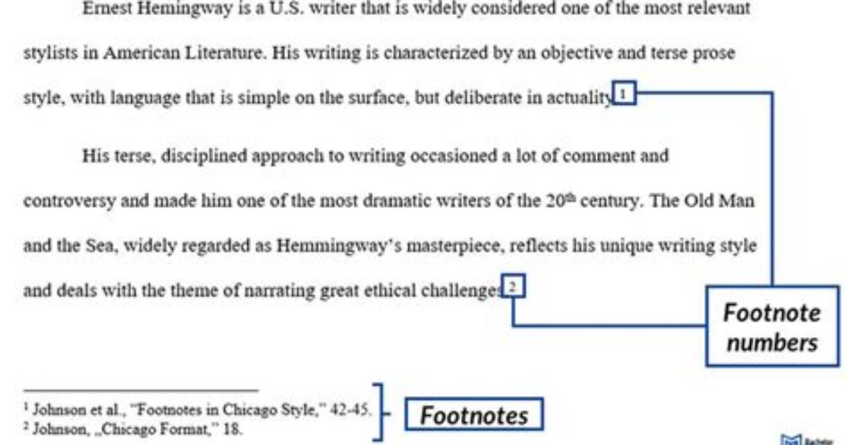 In Text Citations Footnotes?