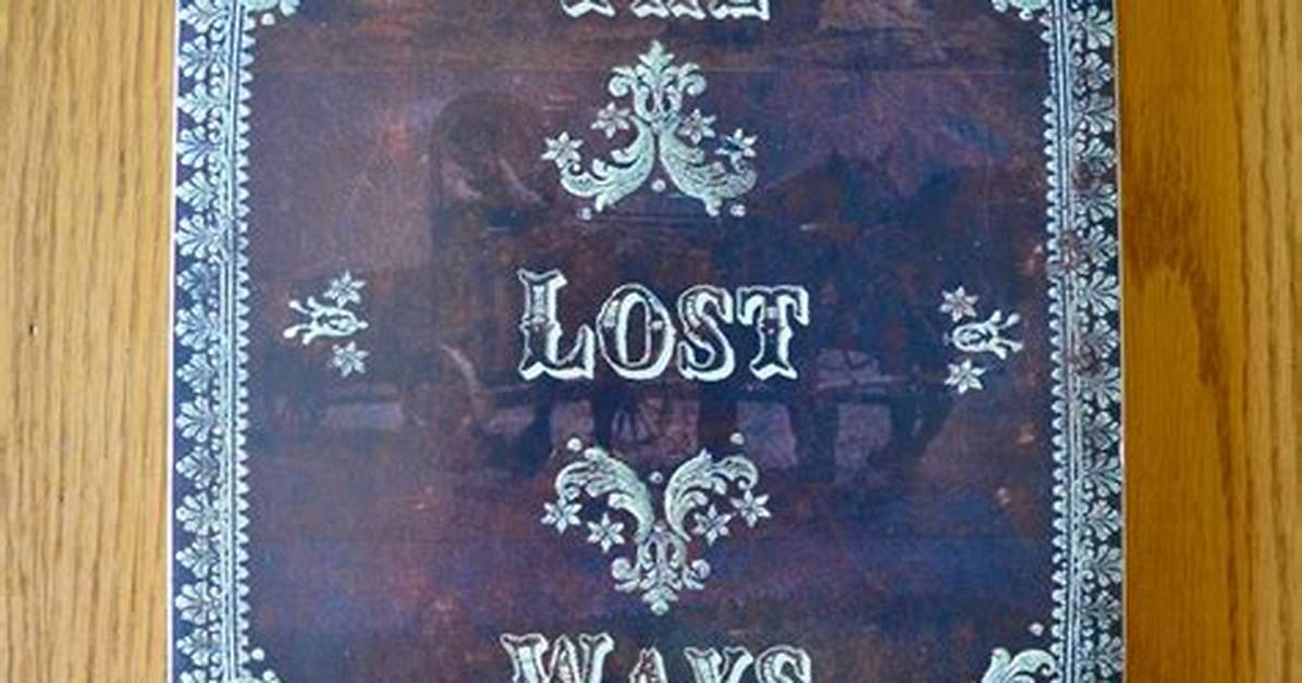 In the Lost Ways Book?