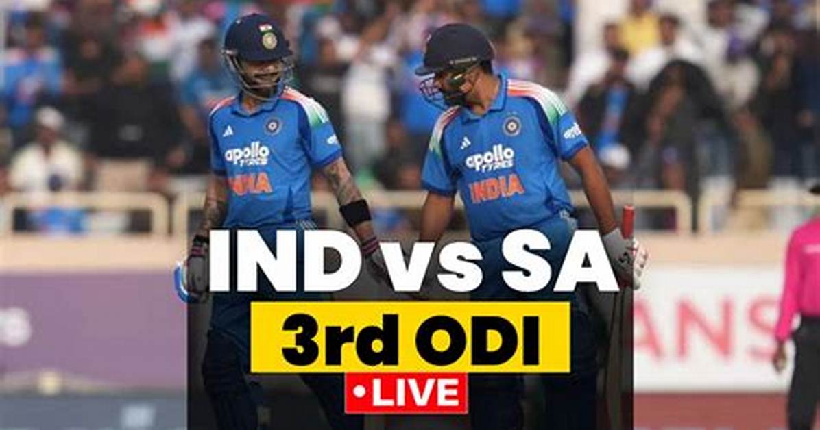 Ind vs Sa, 3Rd Odi Match Where to Watch Dd Sports Cricket South Africa Tour of India, 2022 Match Live