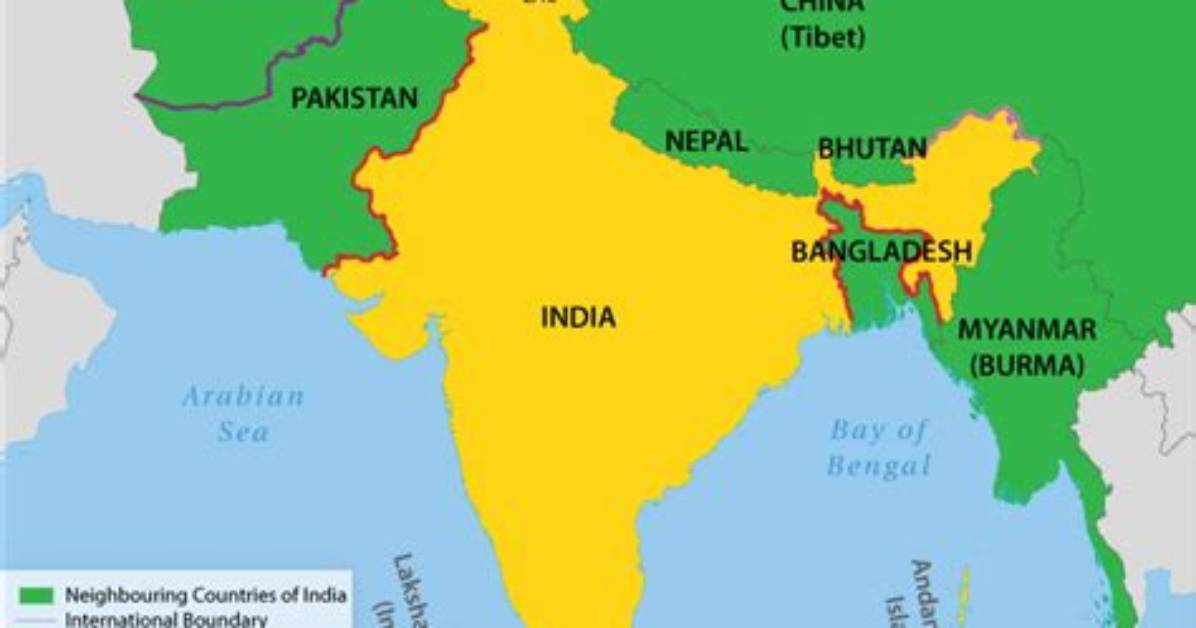 India Borders What Countries - Lisbd-Net. Com