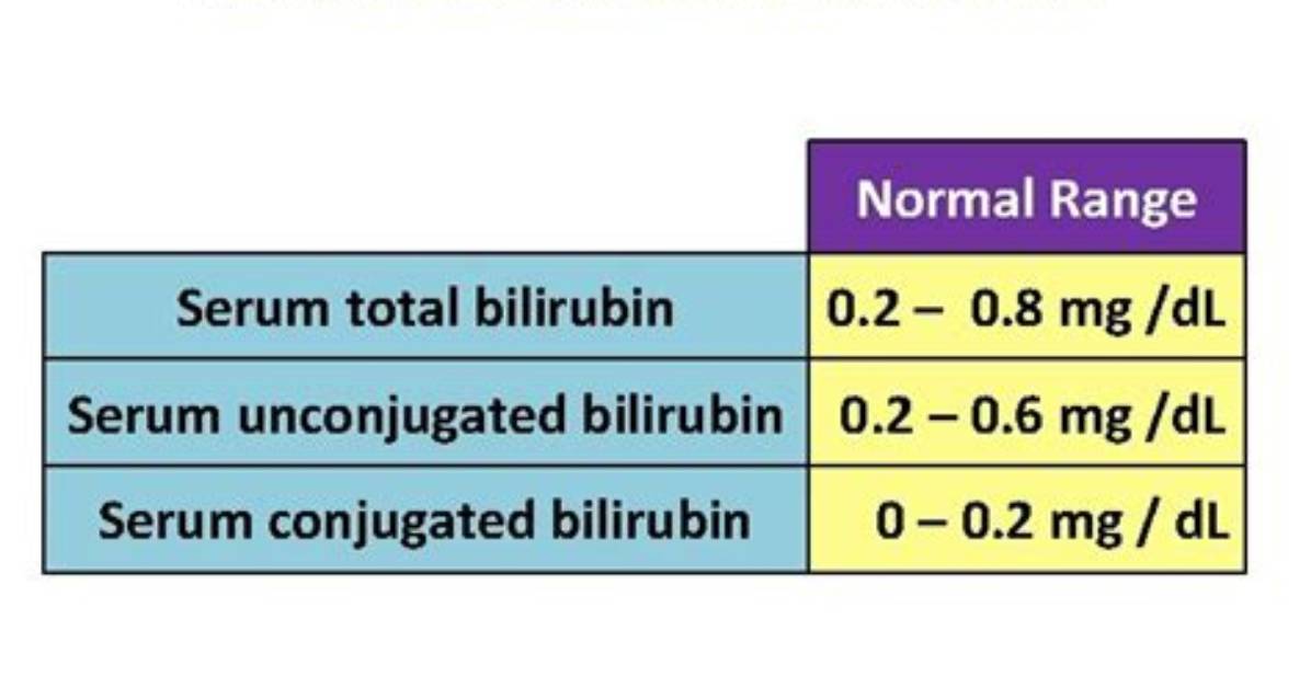 Indirect Bilirubin Normal Range