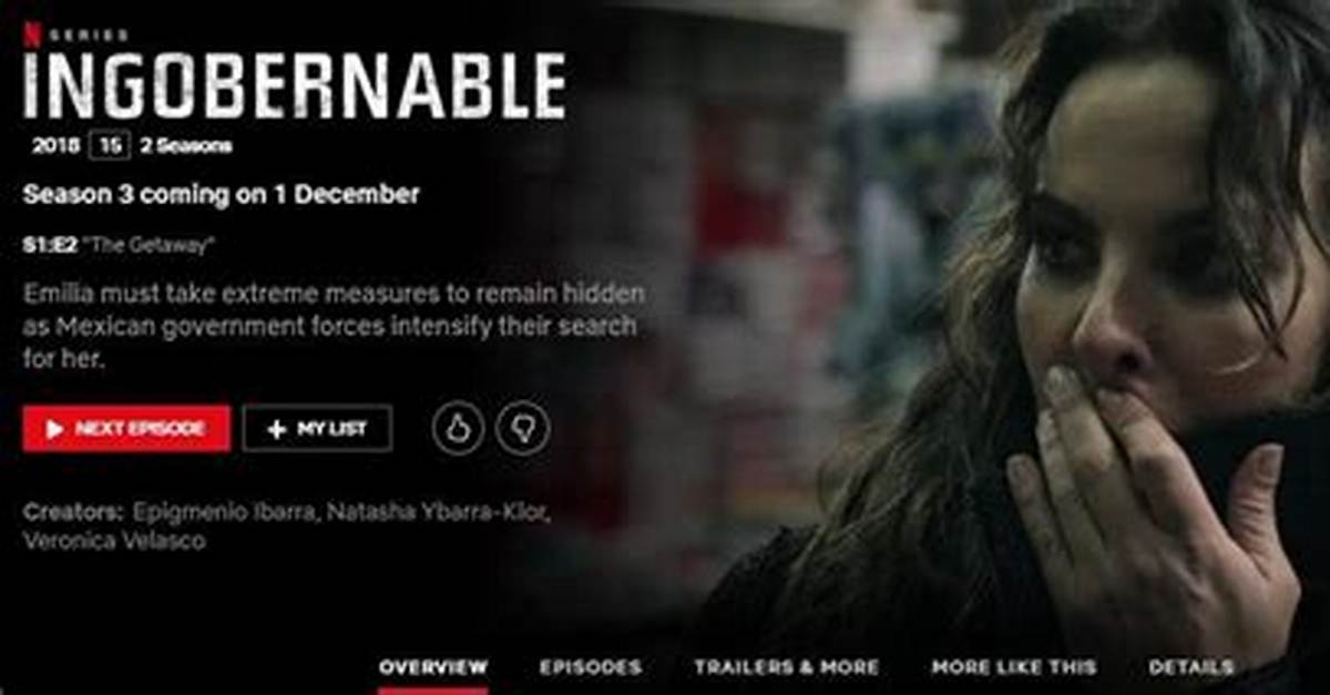 'Ingobernable' Season 3 Coming to Netflix in December 2019
