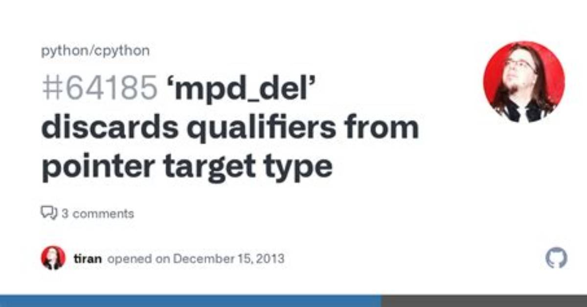 Initialization Discards Qualifiers from Pointer Target Type