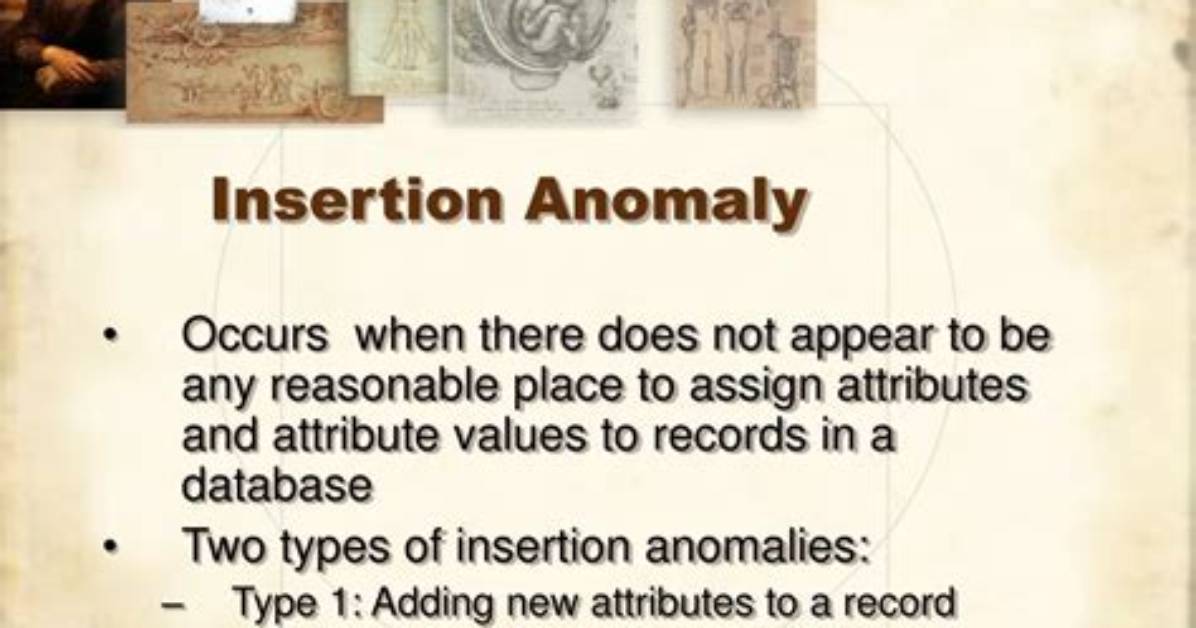 Insertion Anomaly