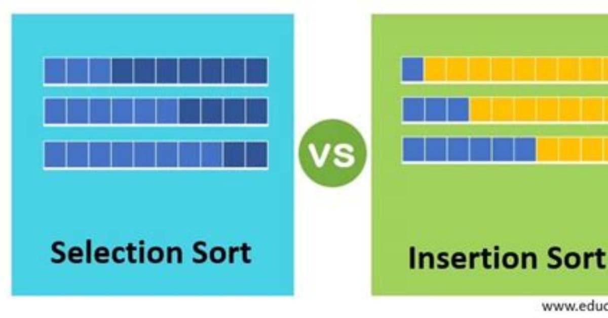 Insertion Sort Vs. Selection Sort