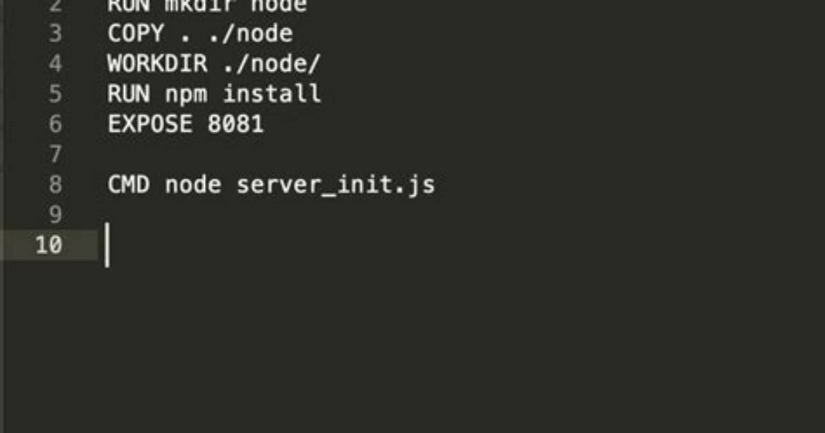 Install Node in Dockerfile?