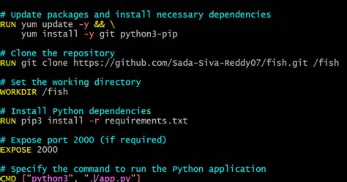 Install Python Package in Docker File