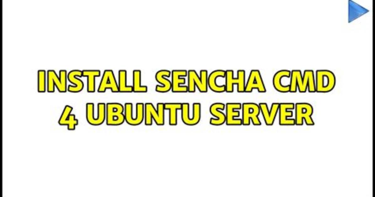 Install Sencha Cmd 4 Ubuntu Server