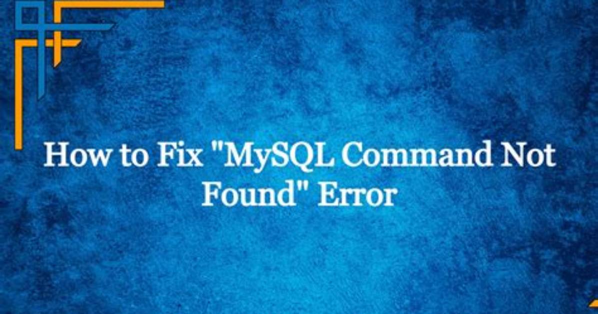 Installed Mysql but Still Says Command Not Found