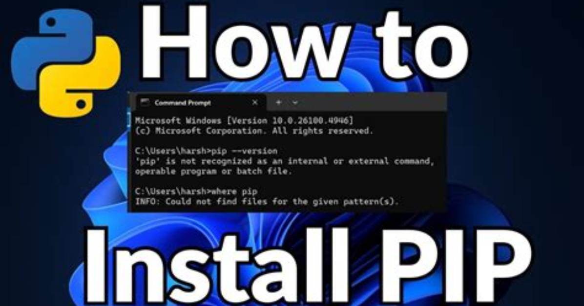 Installed Python, but Cannot Run `Pip`