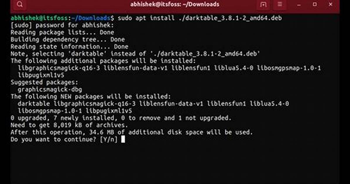 Installing a Package on Linux Absent. Deb or Configuration Files