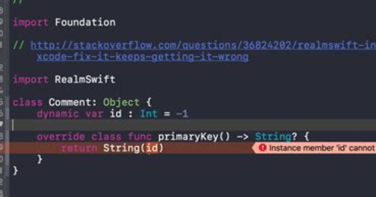 Instance Member Cannot Be Used on Type