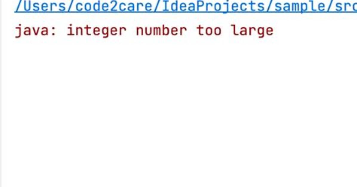 "Integer Number Too Large" Error Message for 600851475143