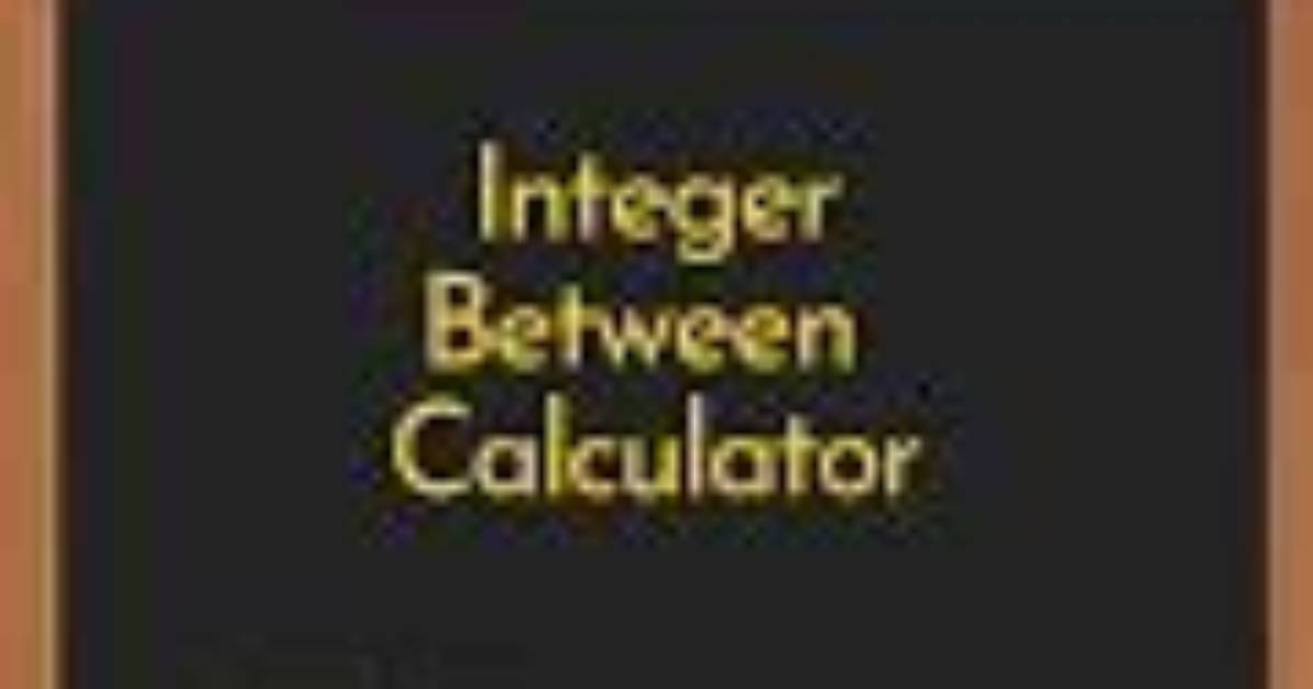 Integers Between Calculator