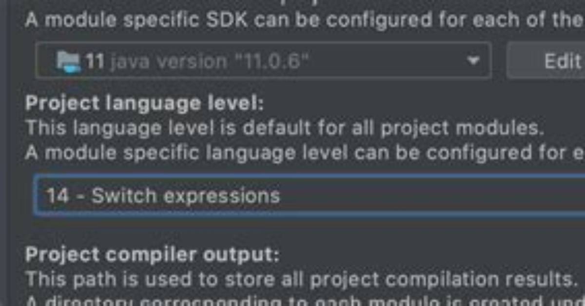Intellij: Error: Java: Release Version 10 Not Supported