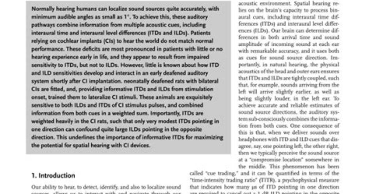 Interaural Differences in Time and Level?