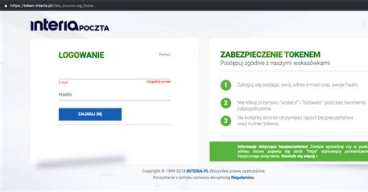Interia. Pl Login Safely, Analysis & Comments