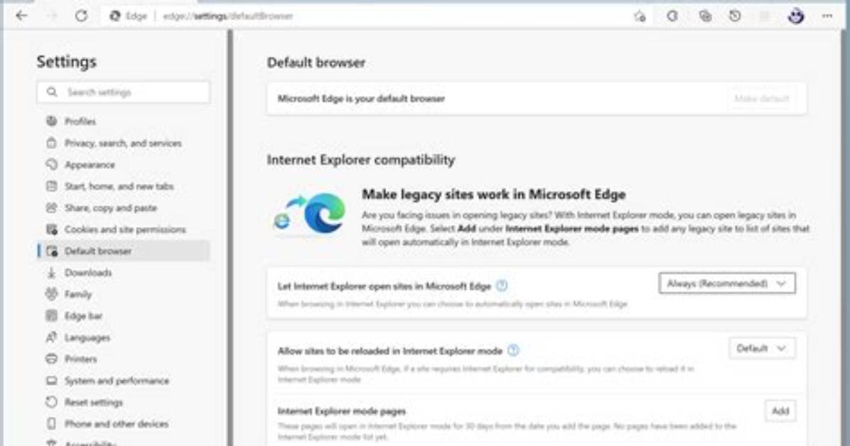 Internet Explorer Cannot Open Sites on Windows 2003