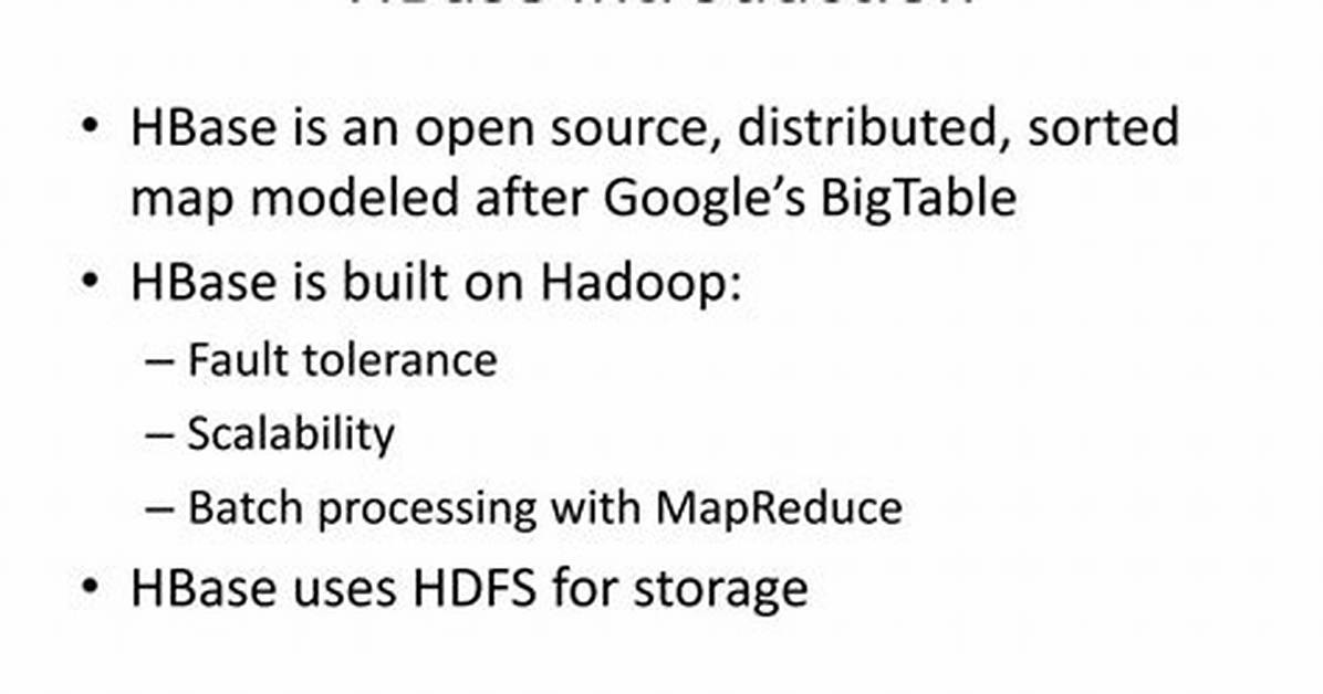 Introduction to Hbase