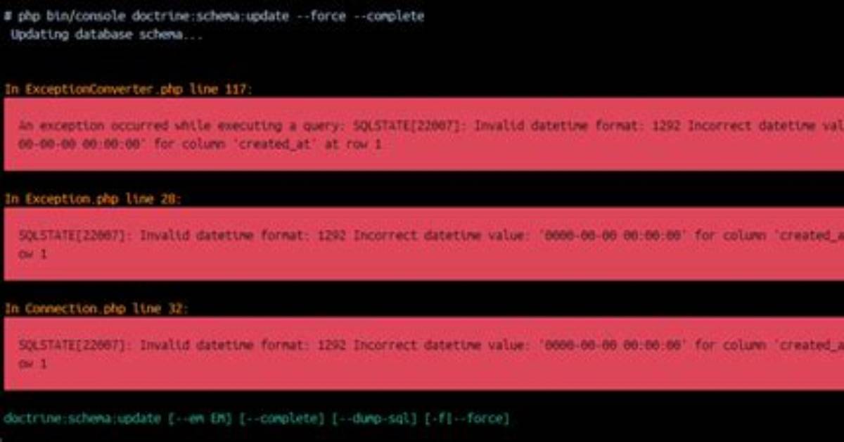 Invalid Datetime Format: 1292 Incorrect Datetime Value [Duplicate]