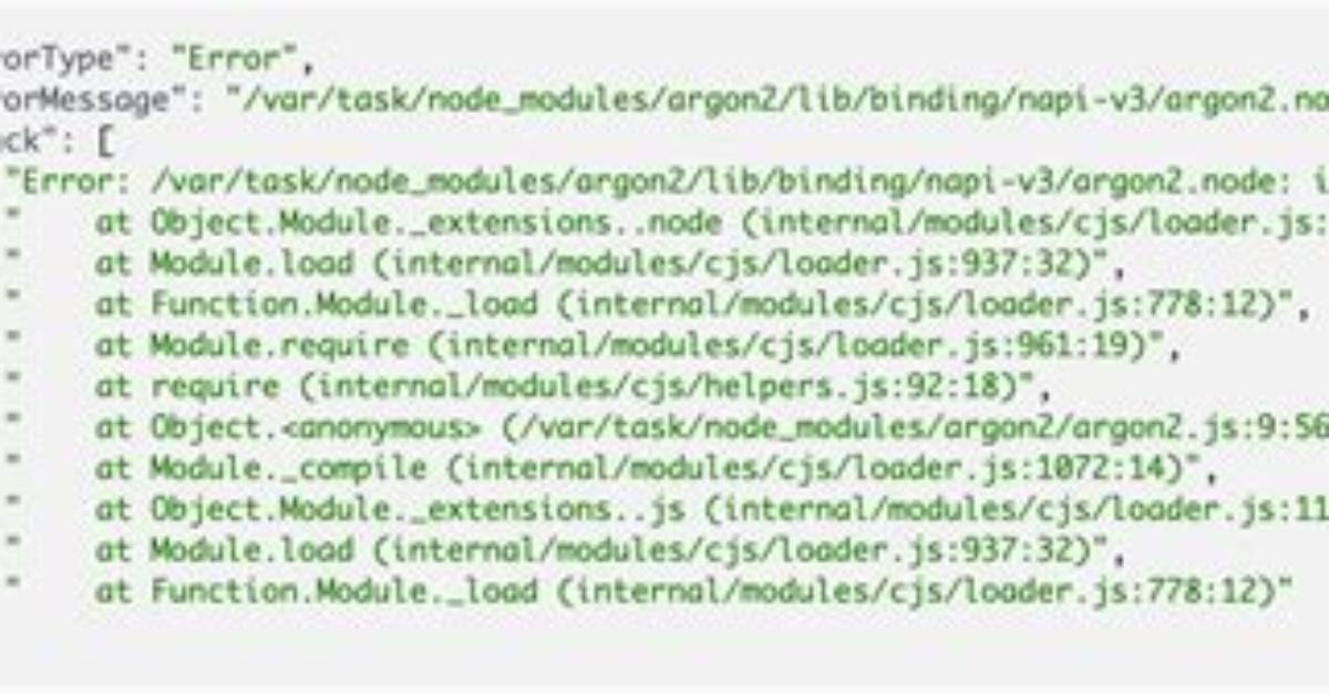 Invalid Elf Header - Argon2 Package