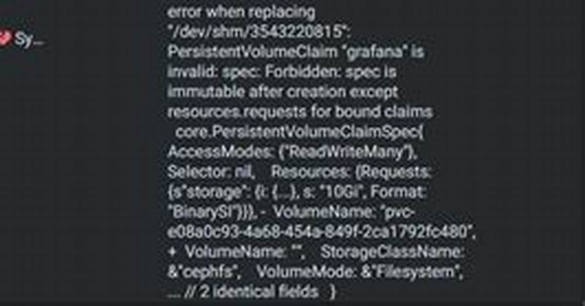 Invalid Spec Selector After Upgrading Helm Template