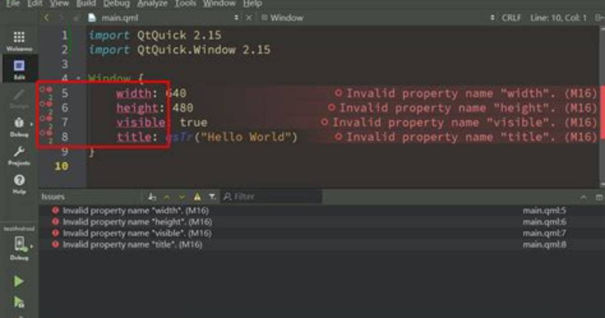 Invalid Write to Global Property Qml