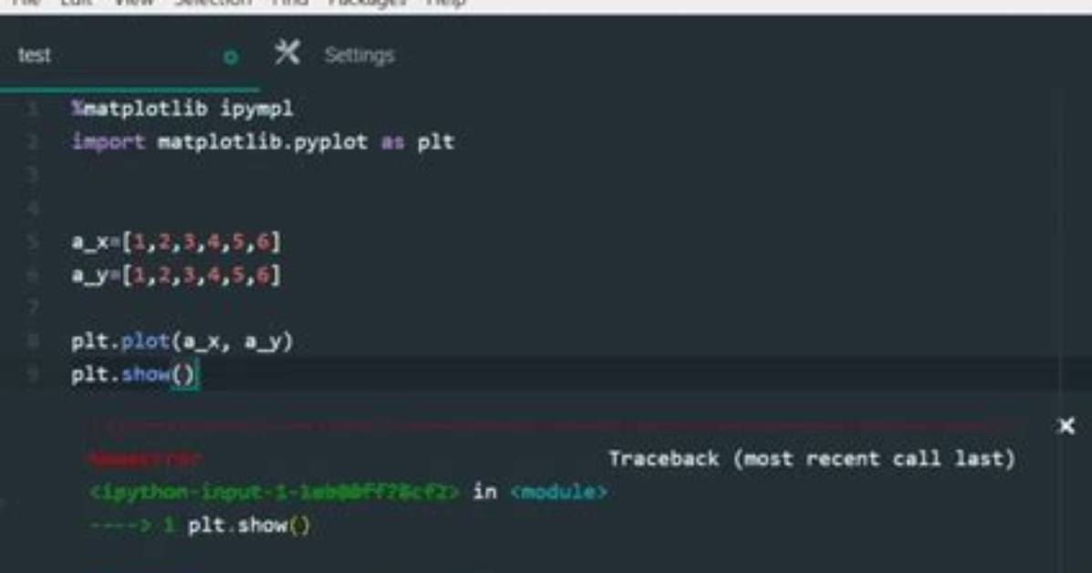Ipython, "Name 'Plt' Not Defined"
