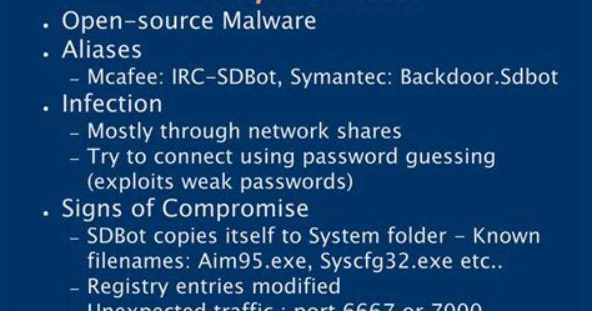 Irc/Sdbot