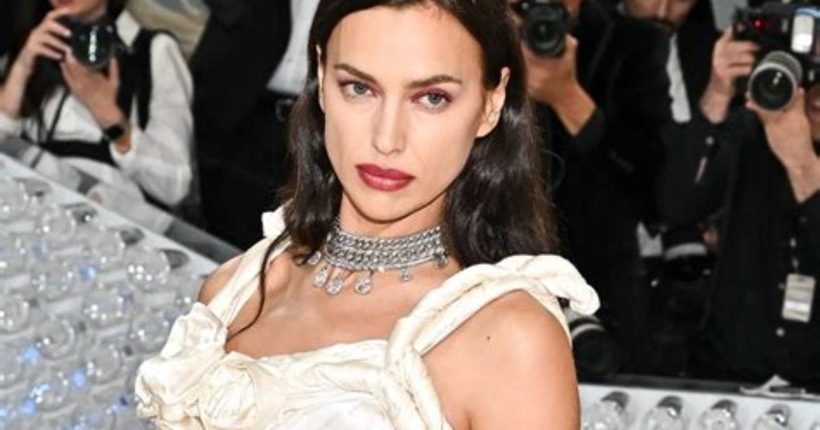 Irina Shayk Wore Gucci Lingerie Under Her Bedazzled Naked Dress