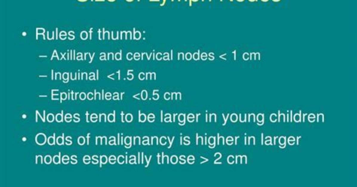 Is a 1.2 Cm Lymph Node Normal