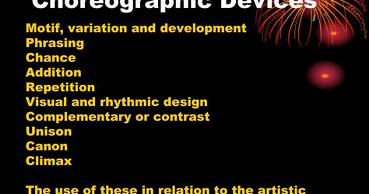Is a Choreographic Device?
