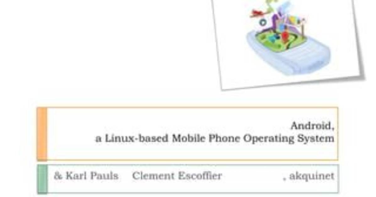 Is a Linux Based Mobile Operating System?