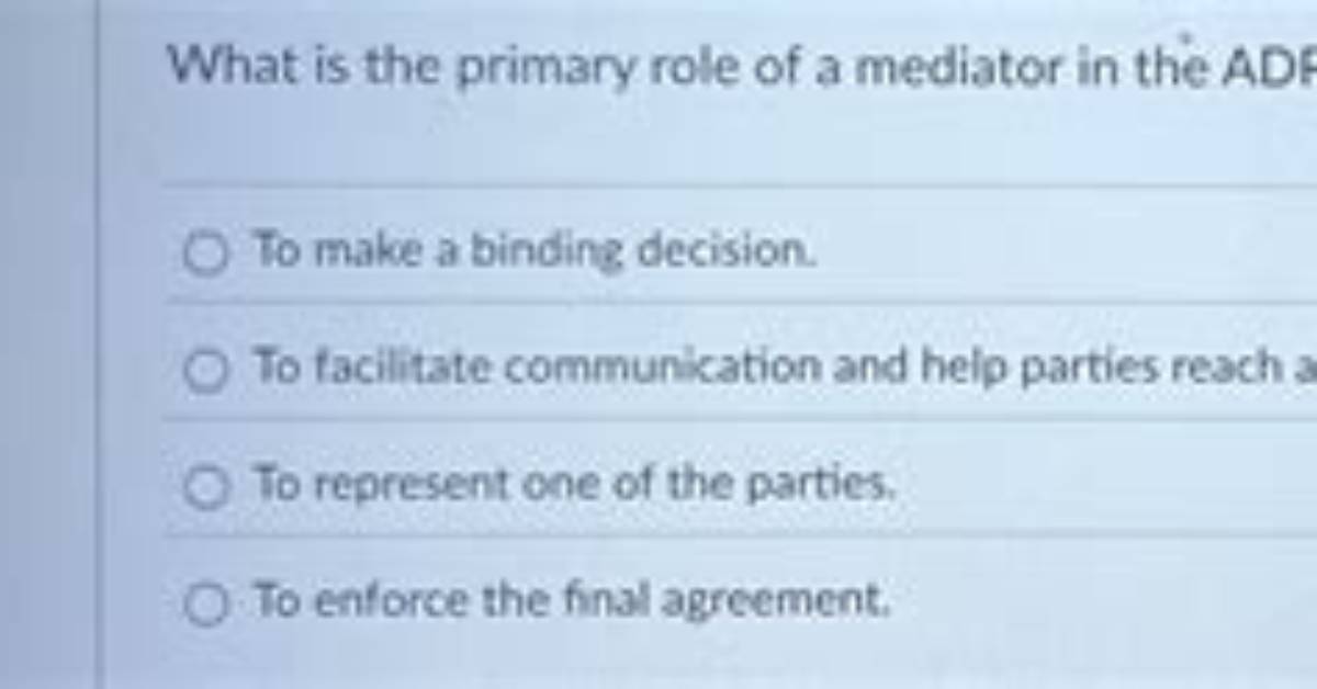 Is a Mediator's Decision Binding?