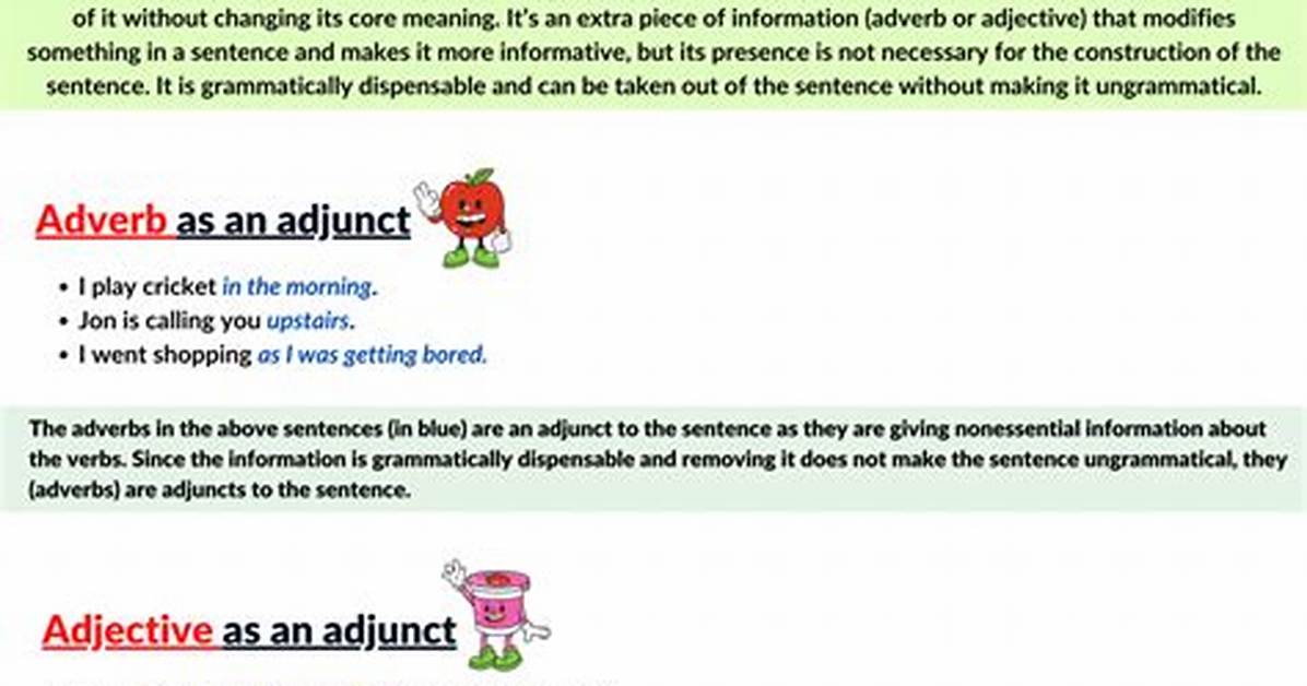 Is Adjunct an Adverb?