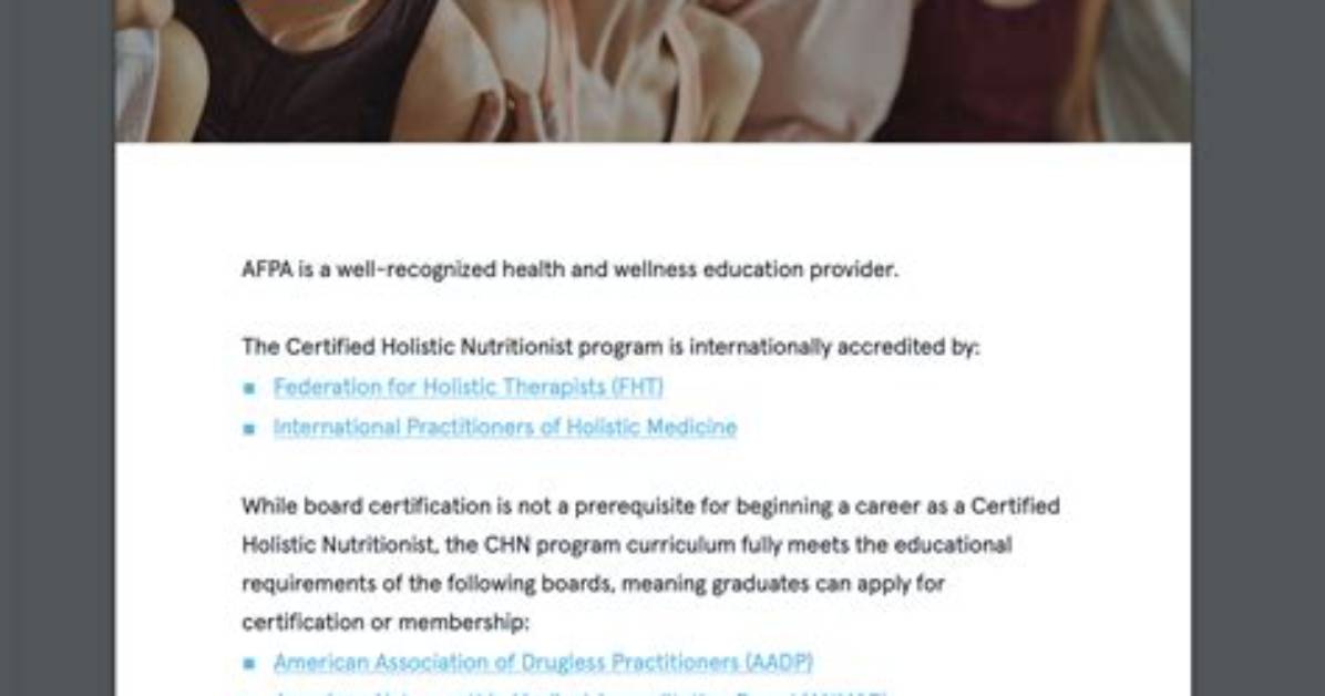 Is Afpa Certification Accredited? | Contextresponse. Com