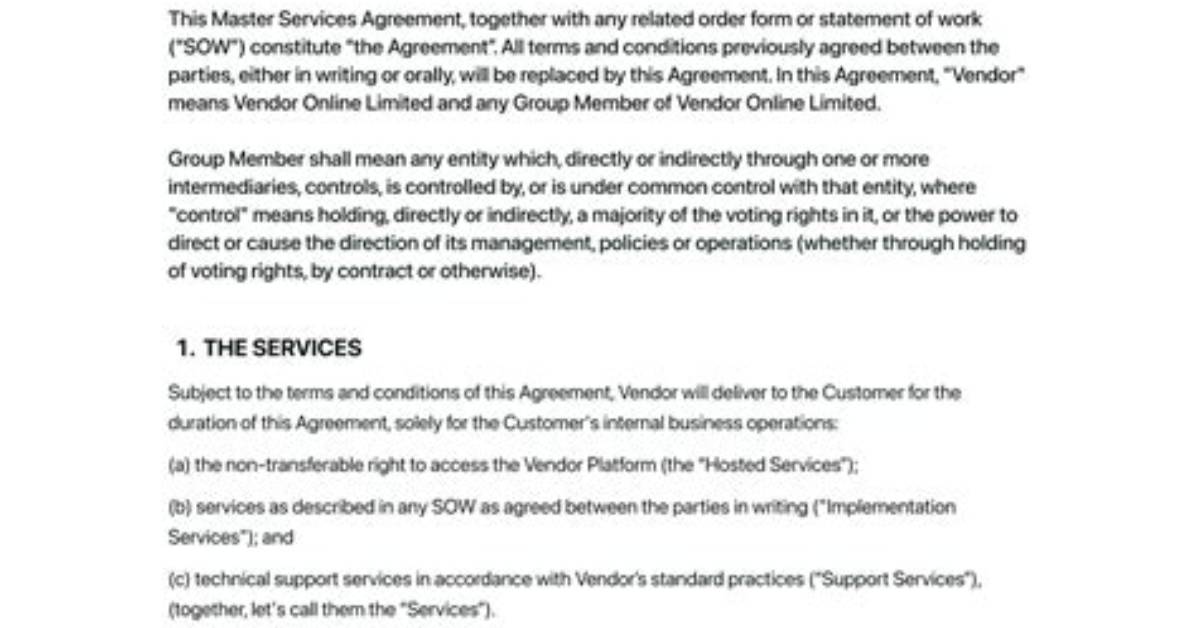 Is an Msa a Contract?