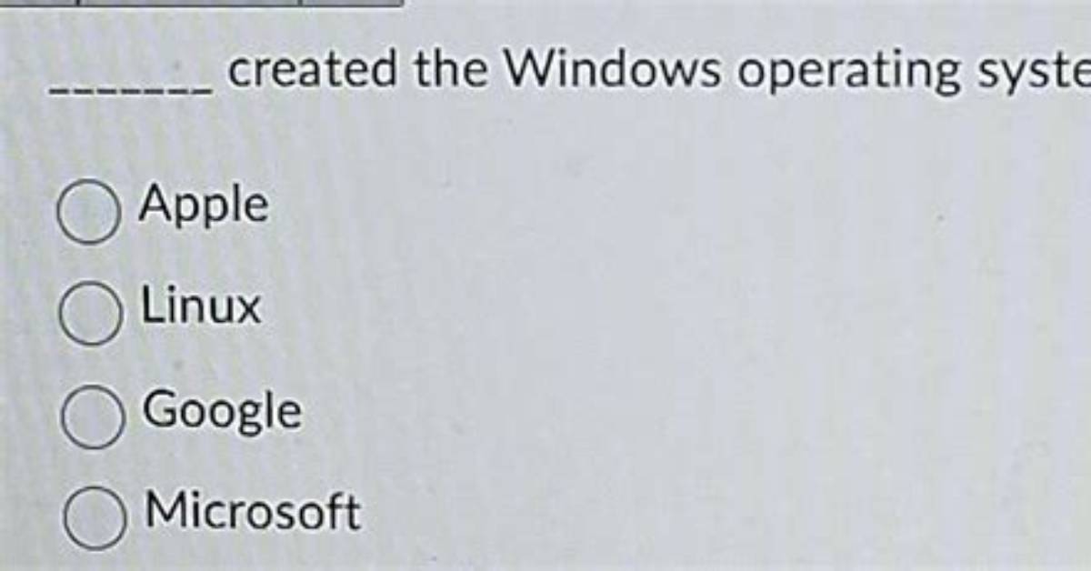 Is an Operating System Created by Apple?