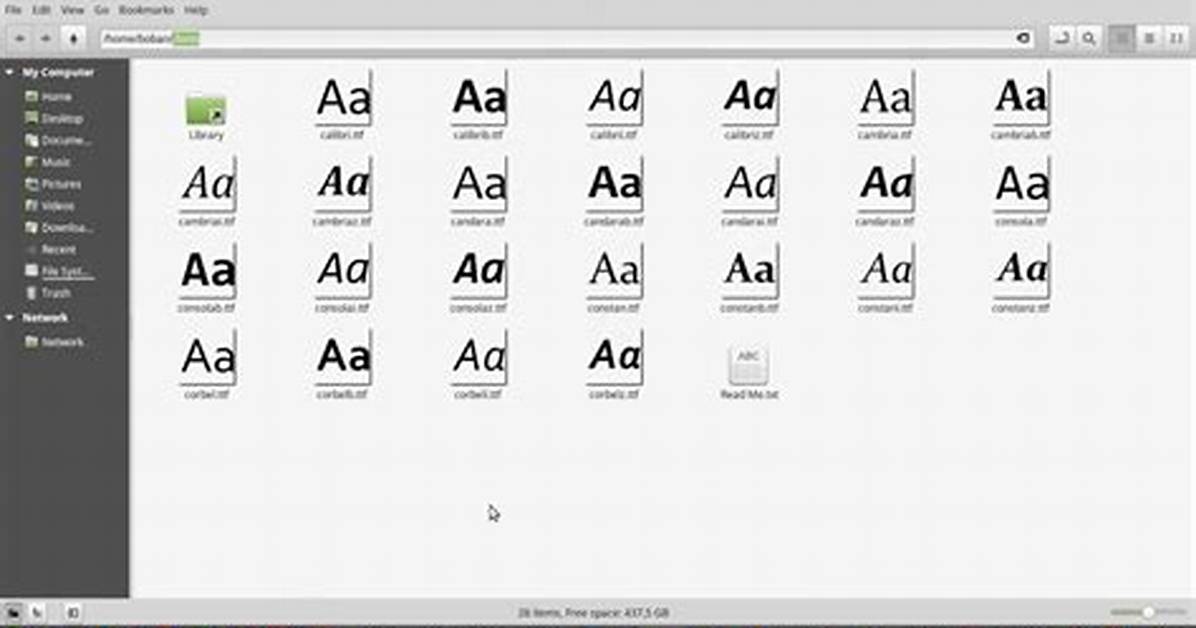 Is Arial Available on Linux?