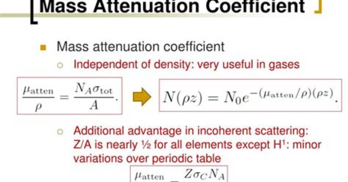 Is Attenuation Coefficient a Constant?