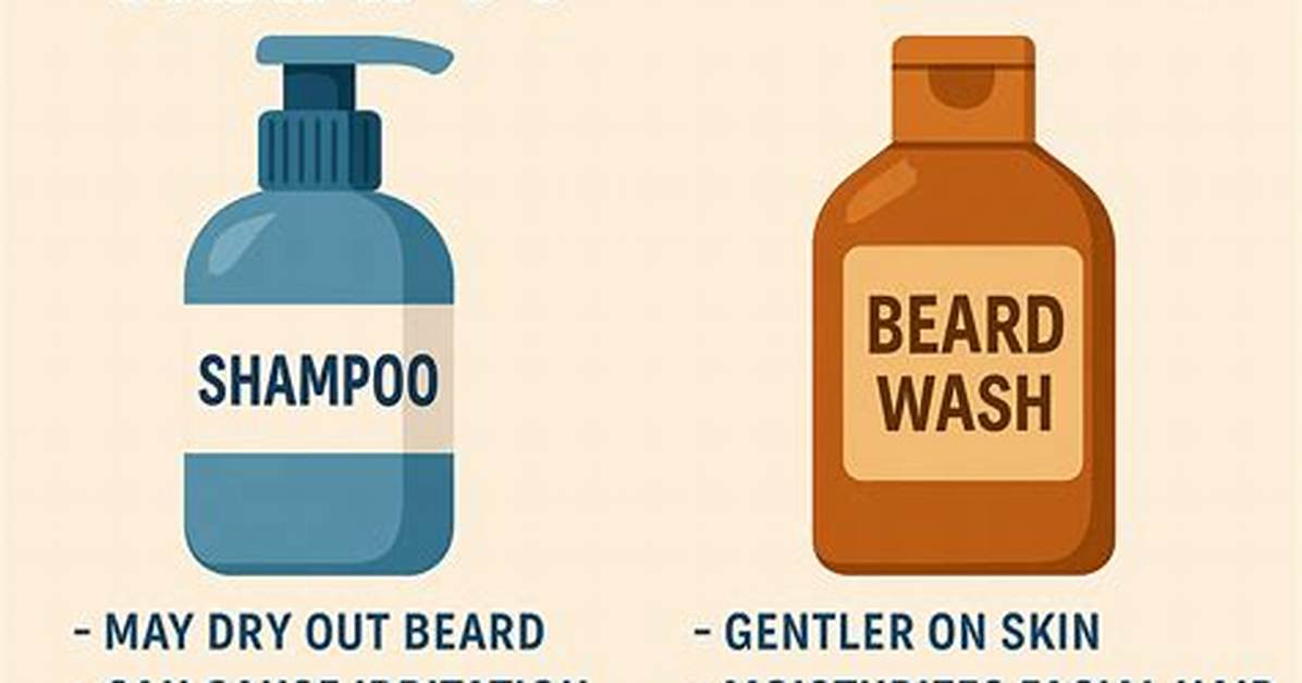 Is Beard Wash the Same as Shampoo?