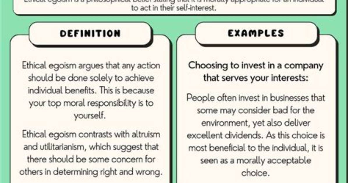 Is Being Egoistic Good?